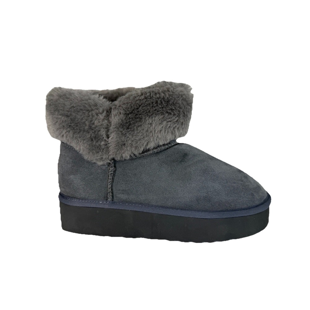 Lamo Suede Short Boots - Adele Gray Women's No Size Fits 7 No Box